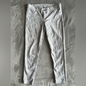 NY&C Women’s Floral Low Rise Skinny Ankle leggings Jeans- Sz. 6